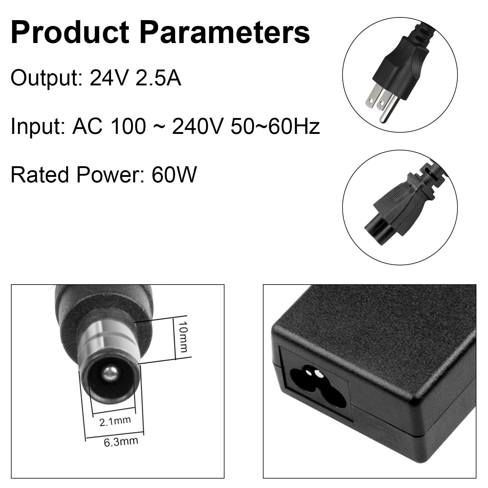 24V Power Adapter Charger For Samsung SoundBar HWHM45C HWQ60R HWF551