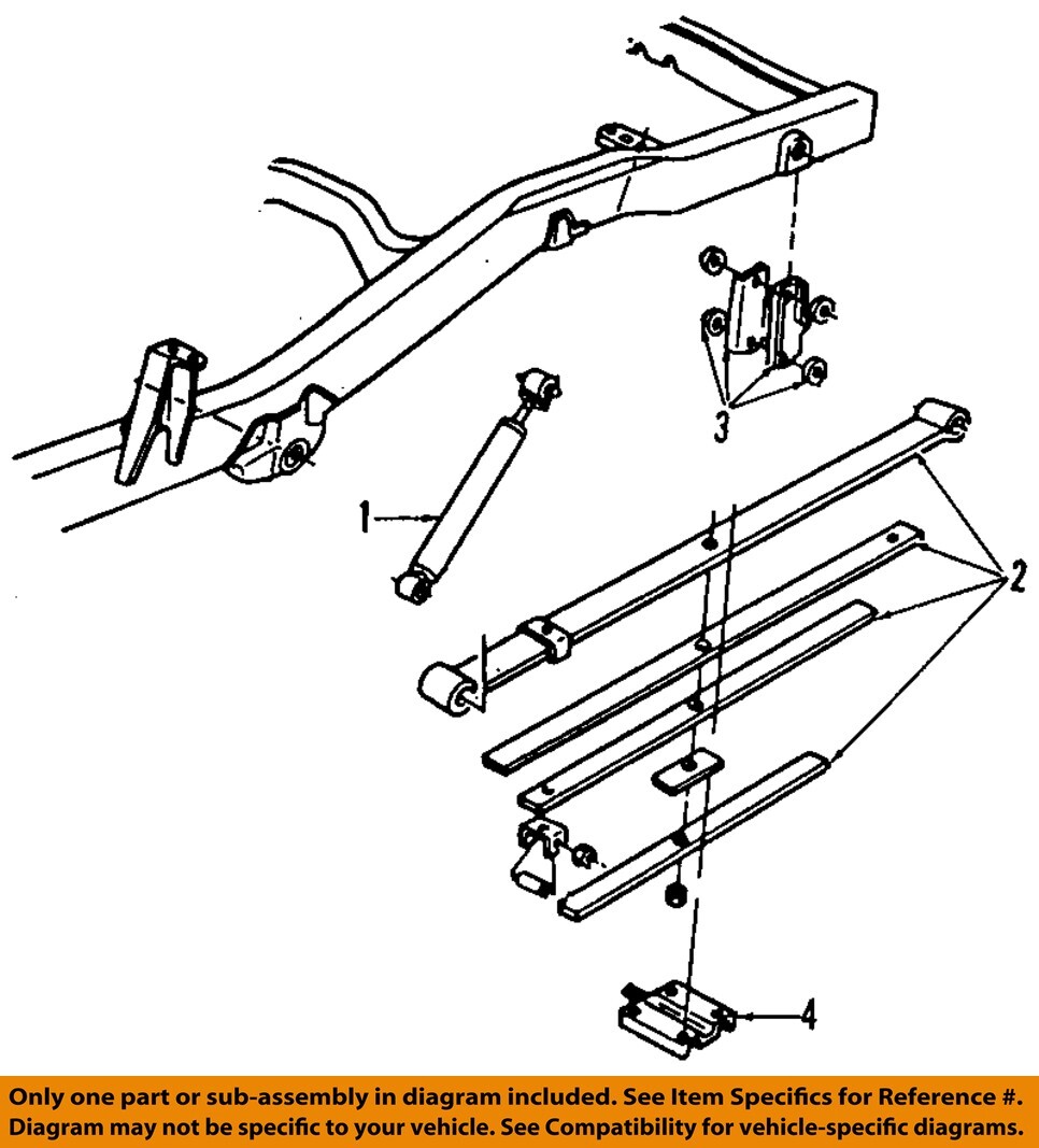 Hummer GM OEM 0610 H3 Rear SuspensionLeaf Spring 25965051 eBay