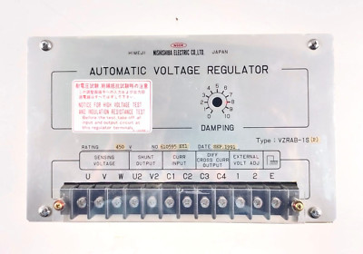 Nishishiba Electric VZRAB-1S(P) Automatic Voltage Regulator (AVR) 450V (New)