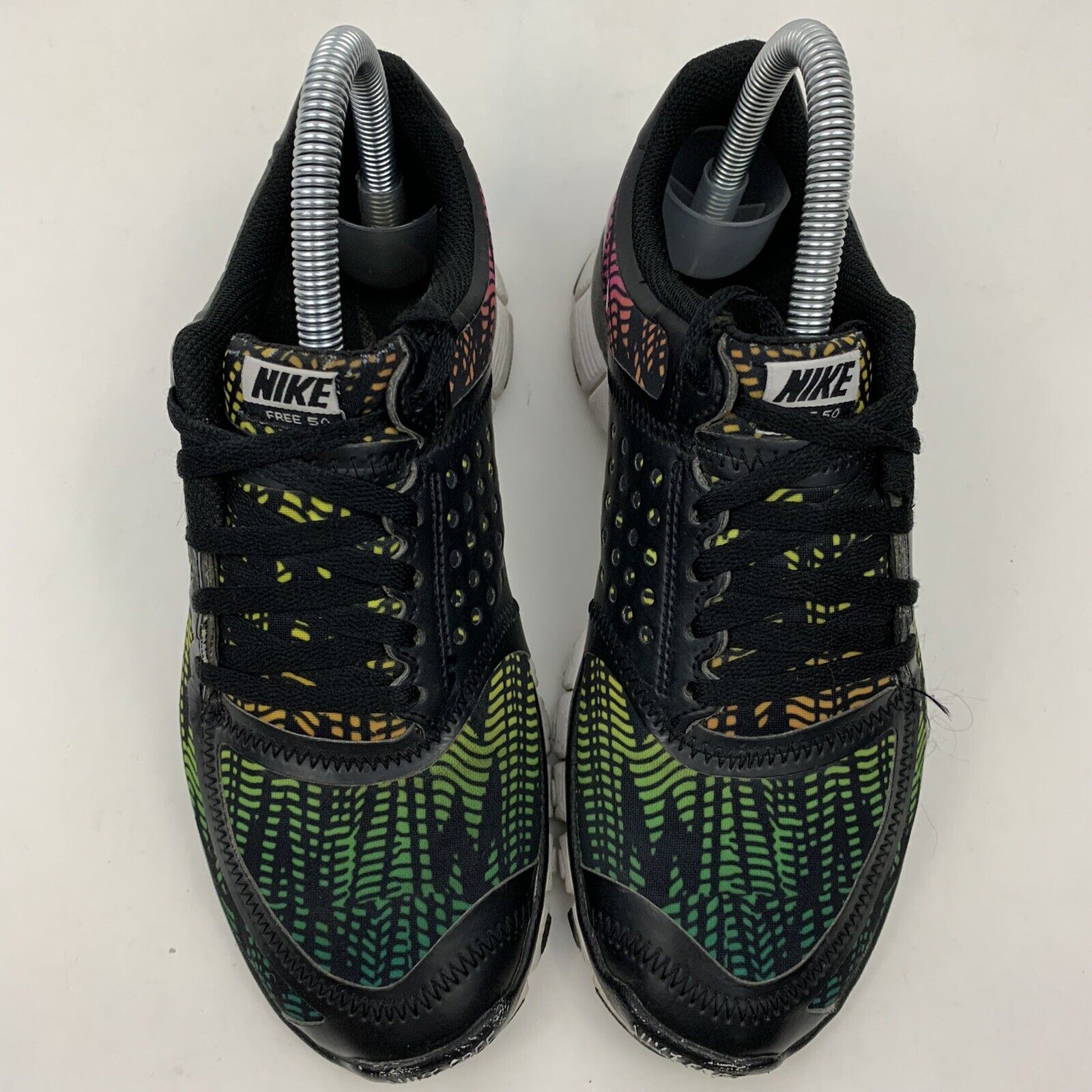 Nike Free 5.0 V4 Trainers Women's Running Shoes Sz 6.5 Black-Multi  511281-065