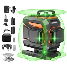 16 Lines Laser Level Self Leveling 4x360° 4D Green Cross Line Laser Level 