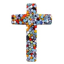 Croce Crocifisso da parete vetro di Murano | Murrina Glass Wall Crucifix Cross