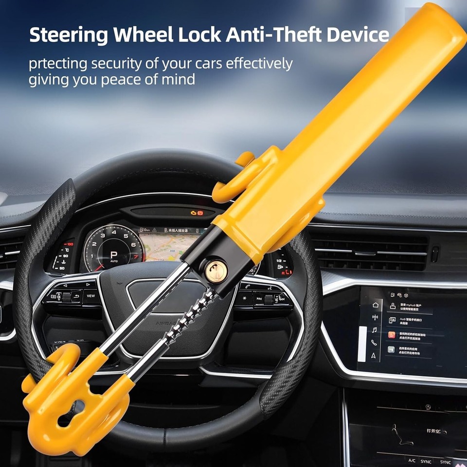 Steering Wheel Lock, Heavy Duty Metal Anti Theft Car Djibouti