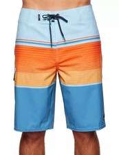 O'NEILL Blue Shadow LENNOX STRETCH BOARDSHORTS SWIM 21" Below Knee Size: 32
