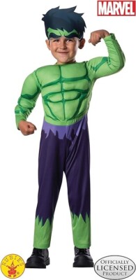 Rubie's Costume Hulk Deluxe x Bambino 1-2 anni Vestito con Muscoli