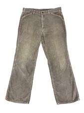 Vintage 70's Levi  s Brown Corduroy Cords Pants Fit 35x29 Talon Zipper