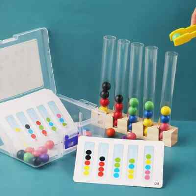 Clip Beads Logic Concentration Motor Training Game Teaching EducationaToy Kids