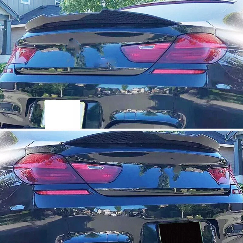 FOR BMW F06 640i 650i M6 12-18 CARBON LOOK PSM STYLE REAR TRUNK SPOILER WING LID Foto 3 de 4