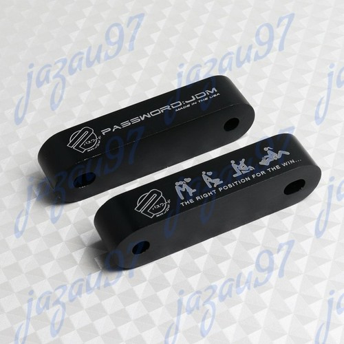 Hood Vent Spacer Risers Black Password JDM FOR 90-01 Integra / 88-00 Civic 1 pc - Picture 2 of 6