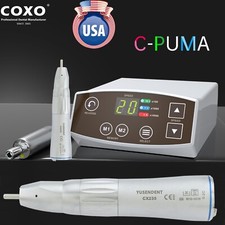 COXO C PUMA Dental Electric Motor LED Electric Handpiece Straight 1:1 Low Speed