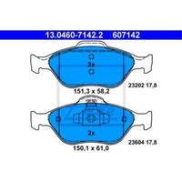 Ate BremsbeläGe BremsklöTze Vorne FüR Ford Fiesta V Jh_ Jd_ 1.25 16V