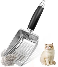 Stainless Steel Cat Litter Scoop,Metal Cat Litter Scoop,Kitty Metal Scooper