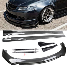 For Acura Rsx Carbon Fiber Front Bumper Lip Spoiler Splitter Body Kit Side Skirt