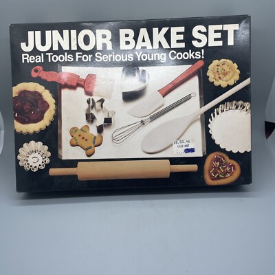 Fox Run Junior Bake Set 4619 Complete Set 1994 New Open Box Tools For Young Cook
