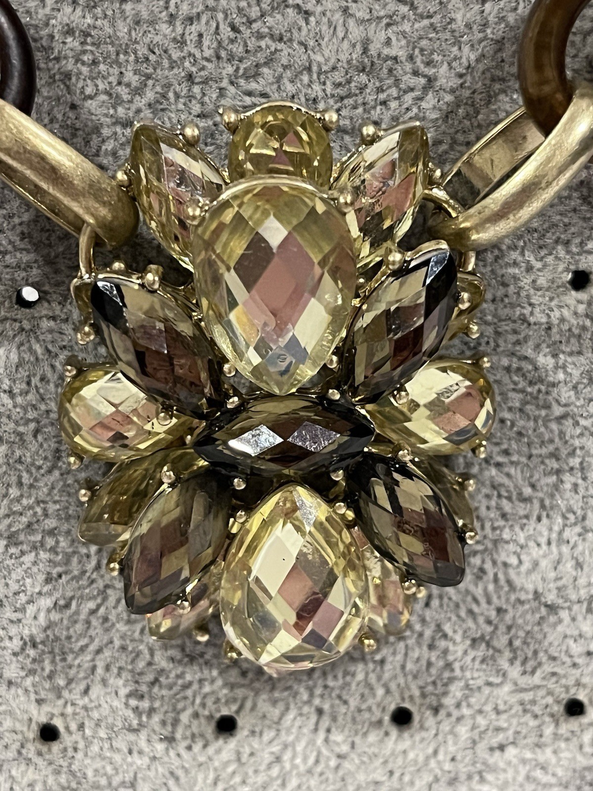 Cookie Lee Necklace Statement Abstract Rhinestone… - image 6