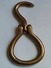 Brass Horse Hoof Pick Folding Equestrian Unmarked In Working Condition Pre-owned