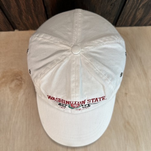 Cappello Vintage Washington State Cougars Rose Bowl 2003 Berretto Strapback Bianco Y2K - Foto 2 di 11