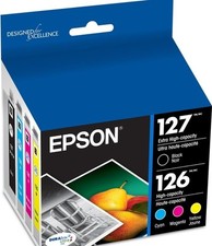 EPSON 127 DURABrite Ultra Ink Black  Color Combo Pack For NX-530, NX-625,...