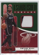 2019-20 Absolute Memorabilia Established Threads Level 4 /5 Dwyane Wade HOF 06mc