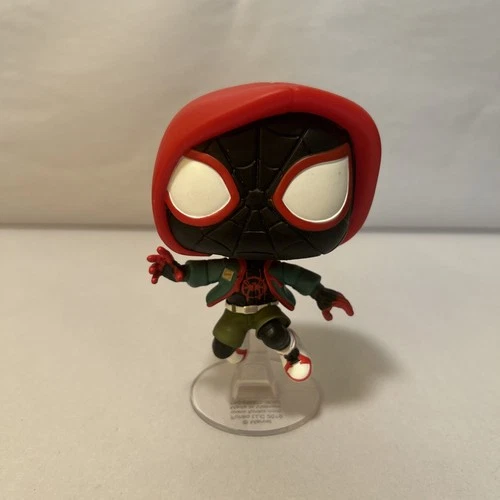 FUNKO POP! MILES MORALES SPIDER-MAN INTO THE SPIDERVERSE #529 OOB NO BOX W/STAND
