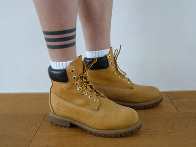 Timberland 6 Inch Yellow Premium Wheat Boots, Größe US 8,5 W / 42