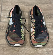 Nike Free 3.0 Flyknit Zapatos para Correr Negro Vela Hiper Naranja 718420-011 W 6.5 EE. UU.