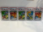 Pokemon First Partner Series 1 SEQUENTIAL Bulbasaur Squirtle Charmander PSA 10