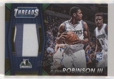 2014-15 Panini Threads Rookie Jumbo Materials Prime 21/25 Glenn Robinson III 9w4