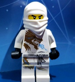 LEGO NINJAGO Golden Weapons Minifigure Zane DX njo0018 Ice Dragon 2260 Nice!