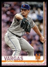 2019 Topps On-Demand Mini Pink #/25 #418 Jason Vargas New York Mets