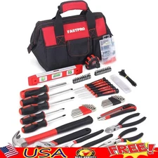 Comprehensive Hand Tool Set W/ Pliers Wrench Screwdriver Utility Knife Tool Bag