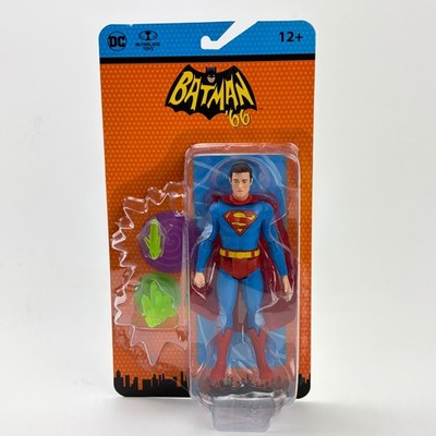 McFarlane Toys DC Retro Batman '66 Superman 6 Inch Action Figure with Kryptonite