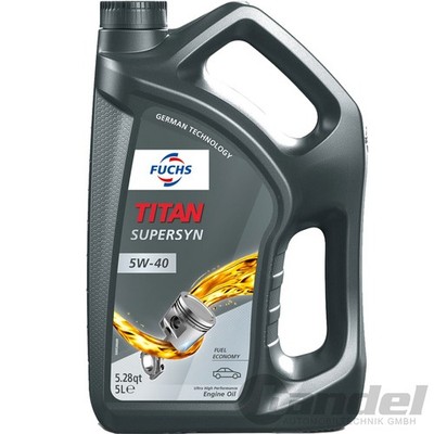 5L FUCHS MOTORÖL TITAN SuperSyn 5W-40 passend für VW 502.00/505.00 MB 229.3