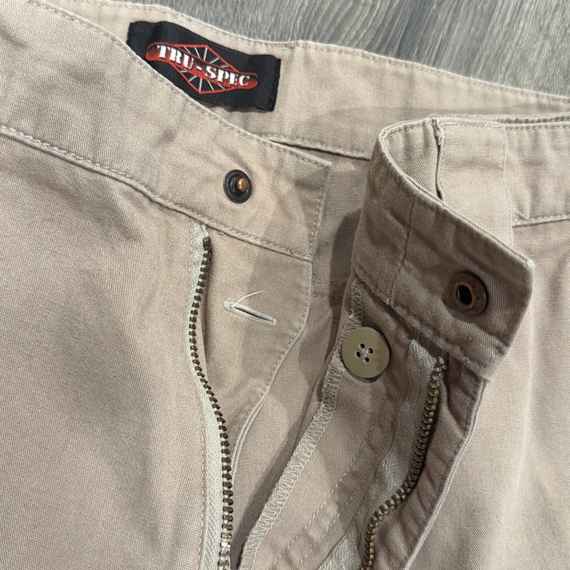 Tru Spec Cargo Pants Mens 40x34 Khaki Utility Work Ripstop Double Knee Pockets
