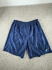 Vintage Nike Silky Shiny Dazzle Basketball Shorts Blue Size XL Made USA