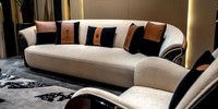 Sofa 3 Sitzer Luxus Wohnzimmer Design Polster Moderne Stoff MöBel Jugendliche