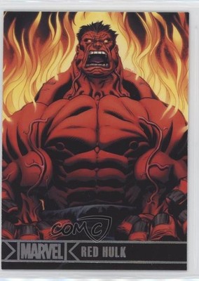2012 Rittenhouse Marvel Greatest Heroes Holofoil Red Hulk #60 1d7a