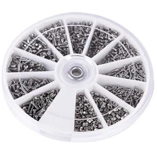 600Pcs/set Stainless Steel Nuts Bolts Washers Screws Kits Assorted Box M1 M1.New