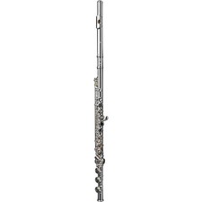 Di Zhao DZ 401 Student Flute/Open Hole/Y-arms/All Silver Plated Offset G B-Foot