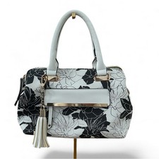 Kelly  Katie Monochrome Floral Satchel