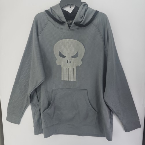 Marvel Punisher Skull Performance Hoodie Sz 2XL