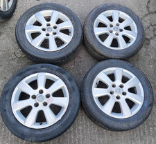 VAUXHALL ZAFIRA A mk1 ALLOY WHEELS SET WITH Tires 205/55R16 TYRES 1997-2005