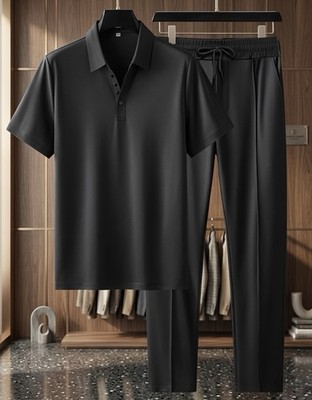 Herren Premium Freizeit Set | Polo & Hose Zwei-Teiler | Casual Chic Streetwear