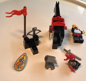 LEGO System, Black Knight with Instructions, Set 6009, 100% Complete, 1992