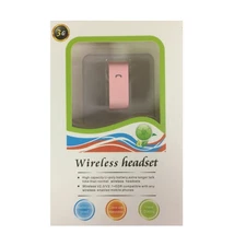 3G Bluetooth 3.0 Wireless Headset Handsfree Voice Dialing Pink