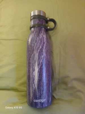 Contigo Purple Marble Vacuum-Insulated Stainless Steel Water Bottle 20 oz