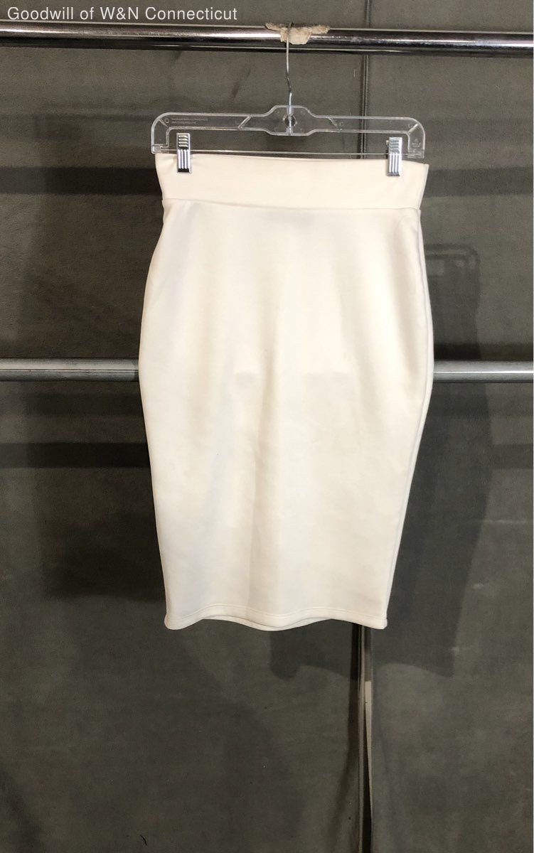 Midi Skirt Stretch Pull On Sz M