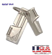 US Army Issue Military Issue P38 and P51 Can Openers w/Key Ring US SHELBY CO