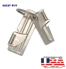 US Army Issue Military Issue P38 and P51 Can Openers w/Key Ring US SHELBY CO