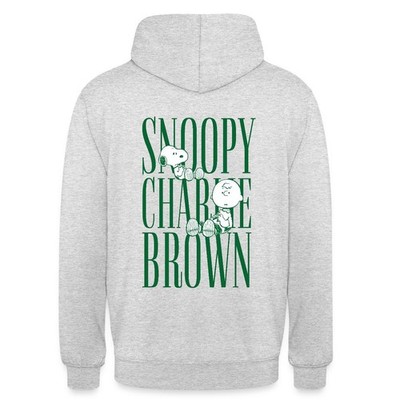 Peanuts Snoopy Und Charlie Brown Lettering Unisex Hoodie